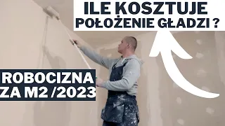 Ile kosztuje położenie gładzi ? robocizna za m2 / 2023