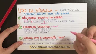 USO DA VÍRGULA: DICAS RÁPIDAS