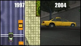 Evolution of Taxi in GTA Games 1997-2022