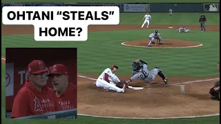 Shohei Ohtani Steals Home! Or did he?