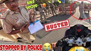 Yahan Aakar Galti Kar Di 😰 Police Na Pakad Liya😱 || Biker vs Police 💔