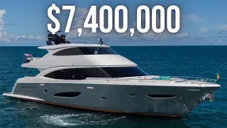 Inside a $7,400,000 American Built SuperYacht | Viking 93 Enclosed Flybridge Motor Yacht Tour