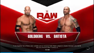 WWE 2k22 | GOLDBERG vs BATISTA 👌 👏 👀