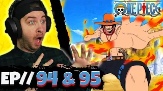 ACE, LUFFY'S BROTHER!! // One Piece Episode 94 & 95 REACTION - Anime Reaction