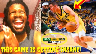 CRAZIEST ENDING OF THE YEAR! BUCKS VS PACERS GAME 3 HIGHLIGHTS REACTION 2024