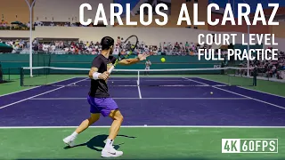 Carlos Alcaraz | Court Level Practice [2023 IW]