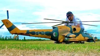 STUNNING HUGE RC MIL MI-24  SUPERHIND SCALE MODEL TURBINE HELICOPTER / FLIGHT DEMONSTRATION !!!