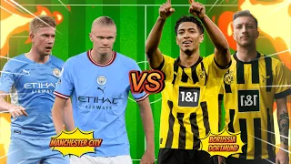 Haaland Kevin De Bruyne VS Bellingham Reus🔥(Man. City vs Borussia Dortmund) Football Comparison