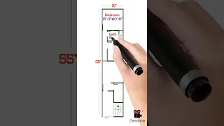 16x55 house plan