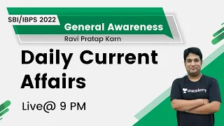 Daily Current Affairs | GA | SBI/IBPS Exams | Ravi Pratap Karn | Let’s Crack Bank Exams