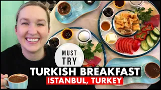 Trying Turkish Breakfast in Istanbul, Turkey