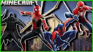 Minecraft - BECOME ANY & EVERY SPIDERMAN YOU WANT WITH ALL OF SPIDERMANS POWERS