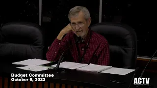 Budget Committee: October 6, 2022