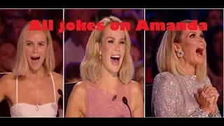 Britain's got talent: ALL jokes on AMANDA Holden|| all pranks on amanda holden