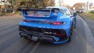 Techart GT Street R Porsche 992 Turbo S - FAST Launch Control, Revs & Engine Sounds!