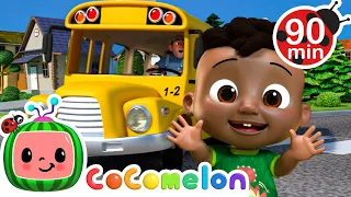 Wheels on the Bus with Cody and JJ | CoComelon - It's Cody Time | Nursery Rhymes for Babies