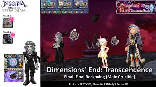 DFFOO [GL] Dimensions End Transcendence FINAL | LD Setzer Run ft  Astos 1 FR Phase Carry (Lotta ver)