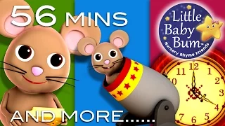 Hickory Dickory Dock | Plus Lots More Nursery Rhymes | 56 Minutes Compilation from LittleBabyBum!