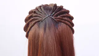 5 new open hairstyle for thin hair || ponytail hairstyle || quick hairstyle || hair style girl