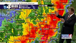 Severe Weather Coverage in Oklahoma - April, 27. 2024 9:32 p.m. start time