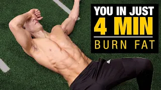 4 MIN Morning Fat Burning Workout (BURN FAT FAST!)