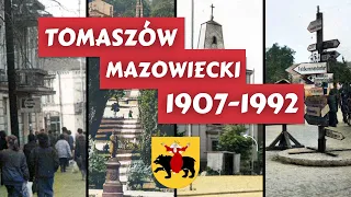 The city of Tomaszów Mazowiecki on old color photos from 1907 - 1992 / Poland