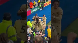 Kovacic celebrate scoring vs Leicester city