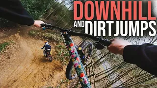 DOWNHILL RIDING AND MTB DIRT JUMPS
