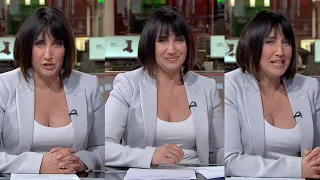 Lucy Owen Busty Brunette in Tight White Top - BBC News Wales 23/11/2023