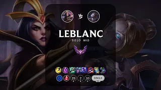 LeBlanc Mid vs Orianna - EUW Master Patch 14.8