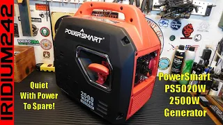 Stay Powered Anywhere With The Super Quiet PowerSmart 2500W Inverter Gas Generator PS5020W
