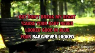 Your Baby Never Looked Good In Blue in the Style of "Exposé" with lyrics (with lead vocal)