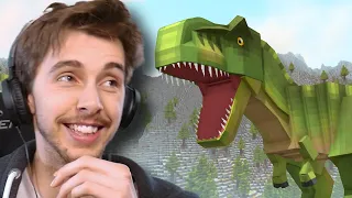 Surviving an Island Full of Dinosaurs! - Minecraft Livestream