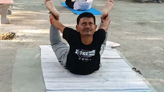 Yoga for backbone strenthen,cervical, Sciatica,neck pain,lungs,hip bone followed with Pranayam