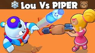 Brawl Stars (Lou Vs Choco Piper) l (Choco Piper Vs Lou) l Chromatic Brawler Vs Super Rare Brawler