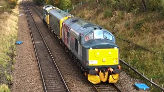 Mirrlees 37901 & 37418 Lead Caroline Inspection Saloon through South Wingfield | 27/10/22