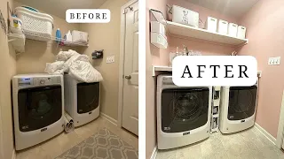 The Prettiest Pink Laundry Room in 3 Days!