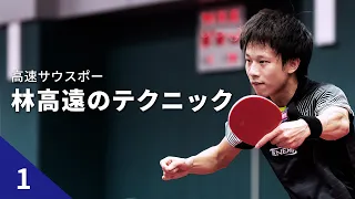 Lin Gaoyuan｜Backhand topspin close to the table