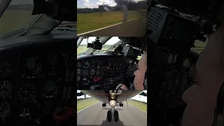 Four Ivchenko AI-20 Engine going STRONG! Antonov 12 Cockpit Split-Screen Takeoff! [AirClips] #shorts