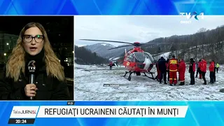 Refugiați ucraineni, căutați în munți