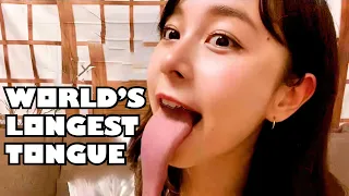 THE LONGEST TONGUE IN THE WORLD