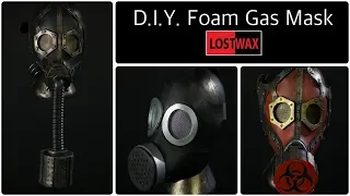 D.I.Y Cosplay Gas Mask With Pattern. How to make a Steampunk Gas Mask From Foam!