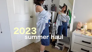 2023 SUMMER CLOTHING HAUL🍉 || jorts, tops, bathing suits, accessories + more!