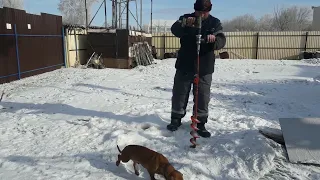 Понижайка для слабого шуруповерта к ледобуру