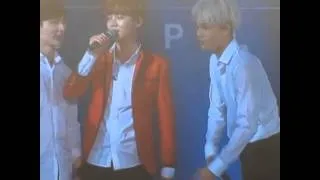FANCAM 140601 Luhan trying to speak Cantonese "Hello I want to eat _Kungpao chicken"