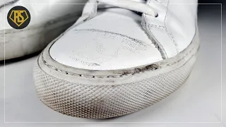 🎧ASMRㅣClean White Sneakers (Repair scuffed leather) - Common Projects ㅣ스니커즈 세탁ㅣ4K🖌️