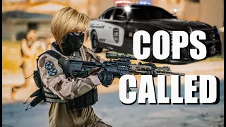 INSANE Karen Threatens To Call POLICE On Airsofters!