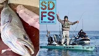 Slow Winter Fishing Solo Skiff La Jolla with Friends & White Seabass Clean & Cook Recipe SDFS