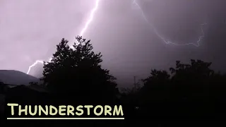 Heavy Thunderstorm Sounds and Real Lightning Video 12 Hours. Sleep, Relax