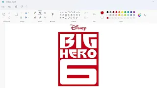 How to draw the Big Hero 6 logo using MS Paint | How to draw on your computer